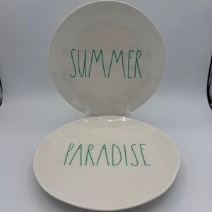 Rae Dunn Summer Paradise Plates Set,‎ Artisan Collection, Decorative Plates